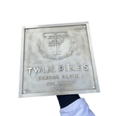 Brass Plaque with Custom Business Logo, Name & Address